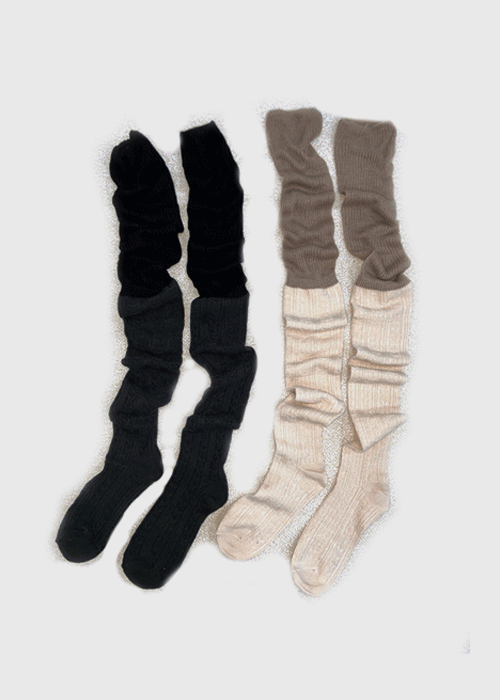 merry knee socks (2color)